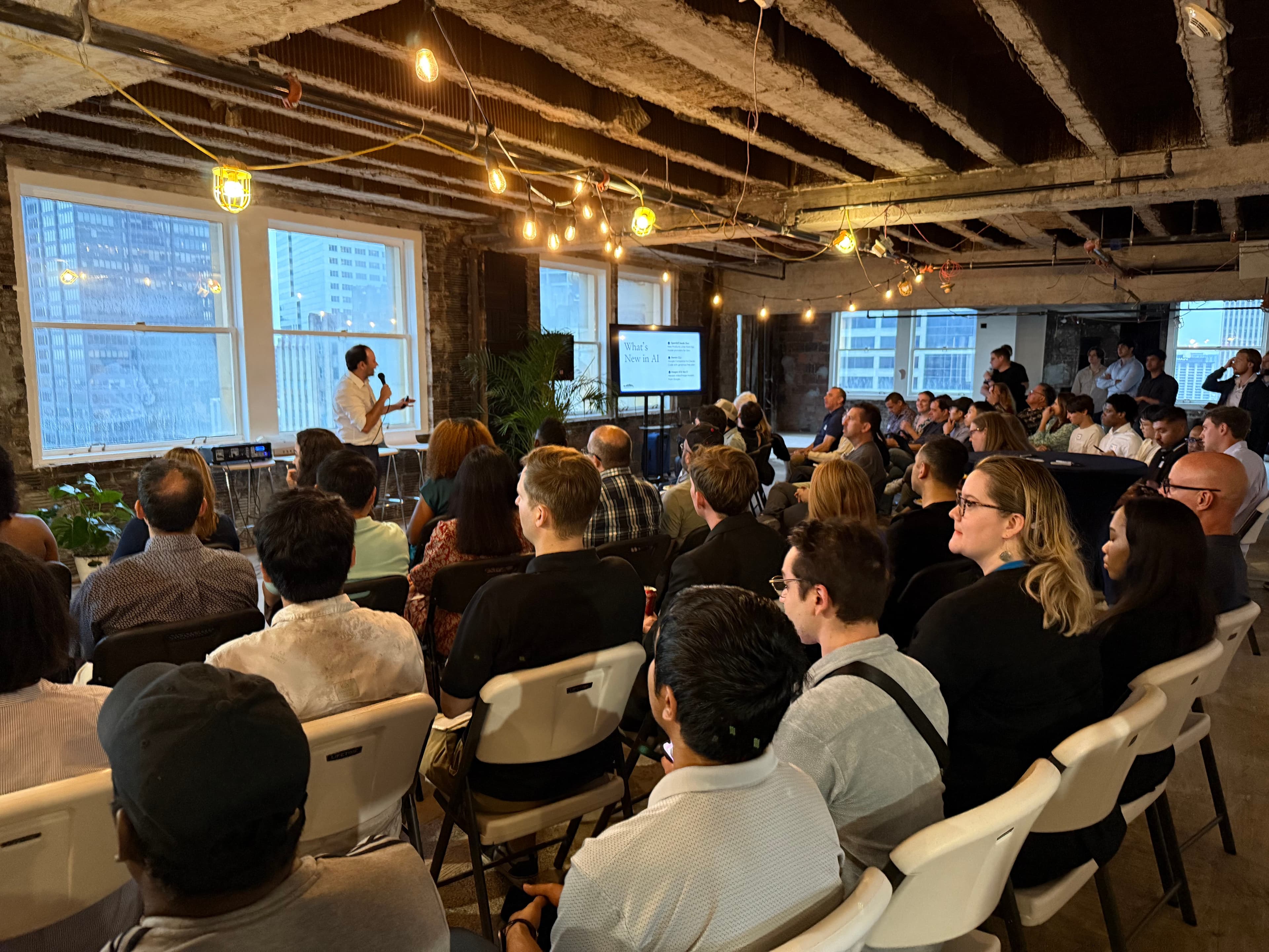 Houston AI Club Meetup crowd